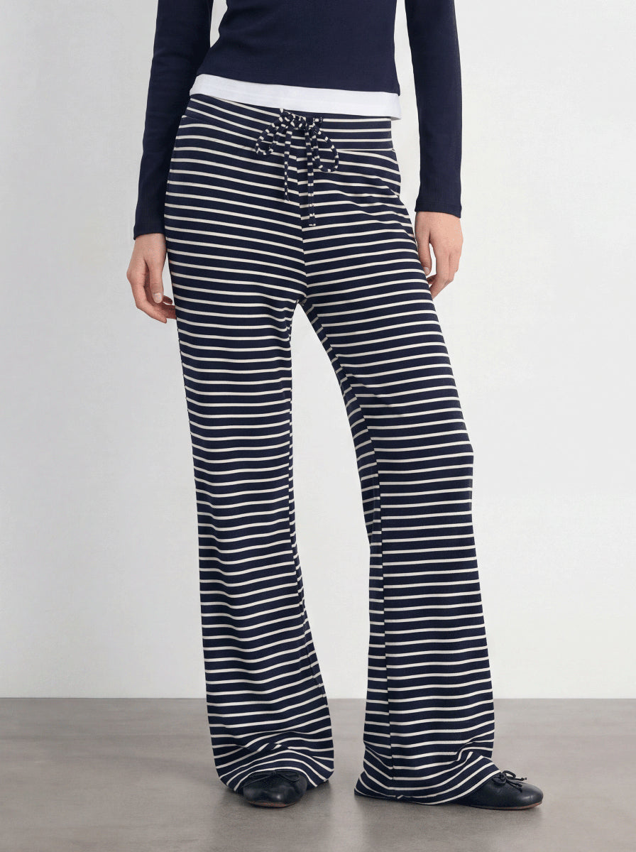 Striped Flare Sweatpant