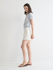 Open Knit Polo Sweater