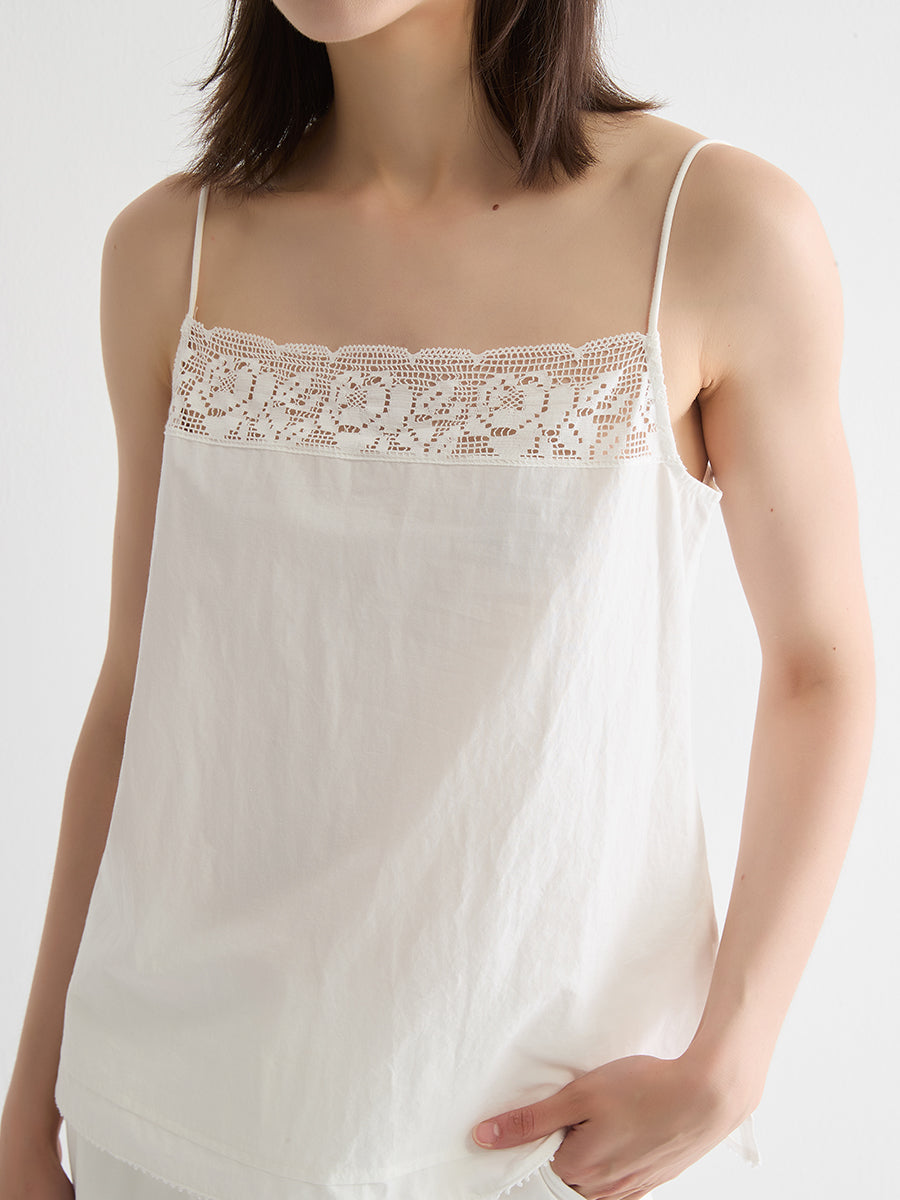 Crochet Trim Cami Top