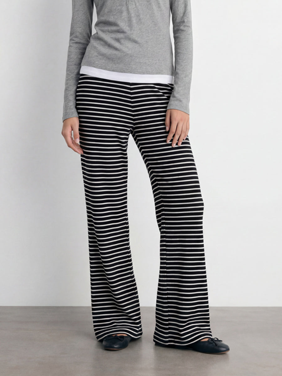 Striped Flare Sweatpant