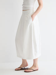 Classic A-Line Midi Skirt