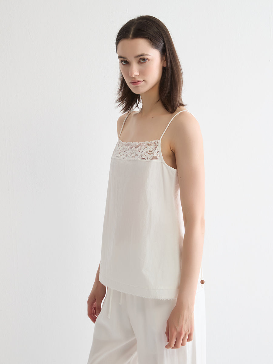 Crochet Trim Cami Top