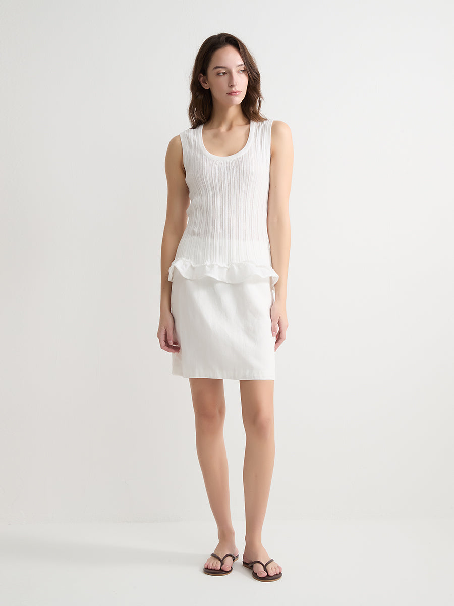 Ruffled Tank Top