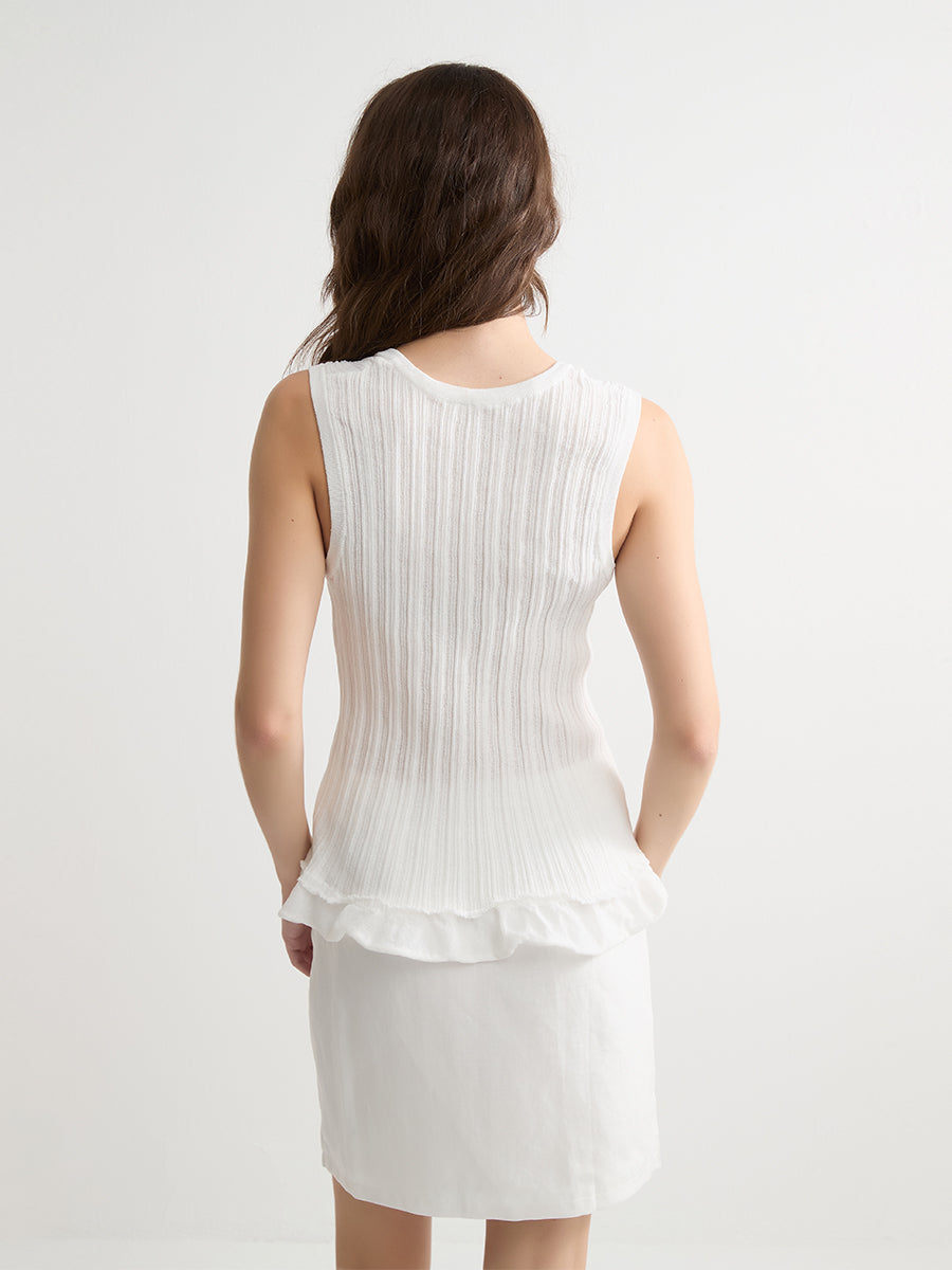 Ruffled Tank Top