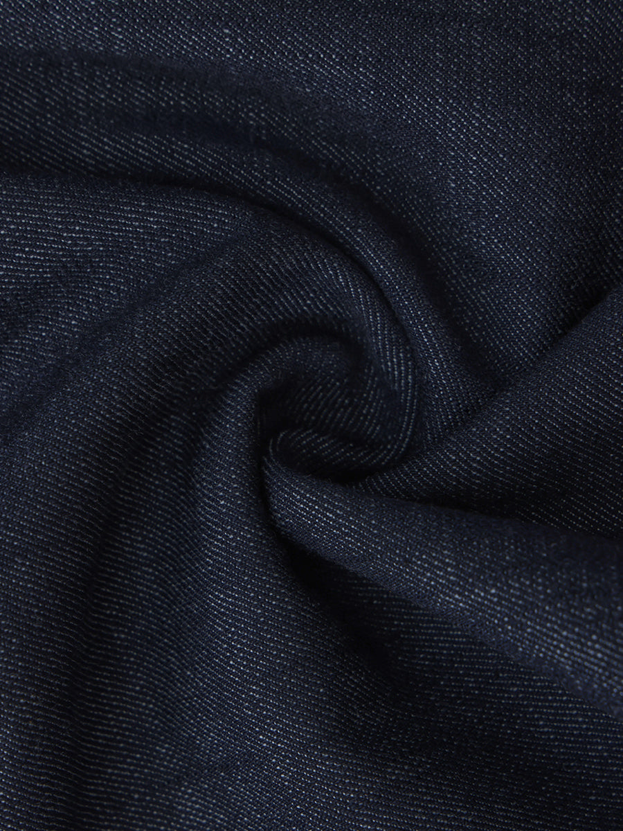 Denim-Effect Tube Top