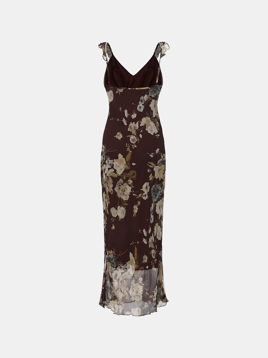 Floral Sleeveless Maxi Dress