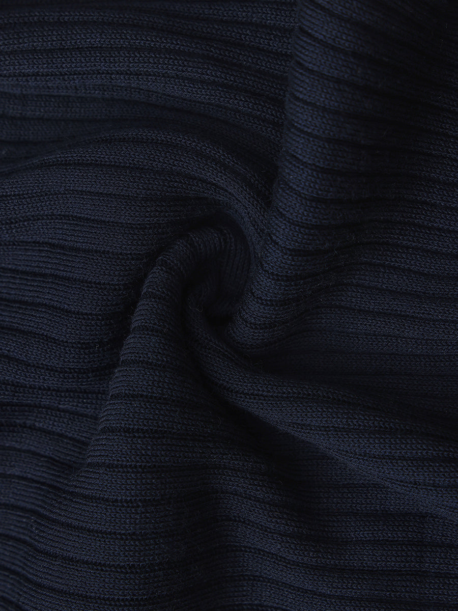 Polo Collar Knit Cardigan