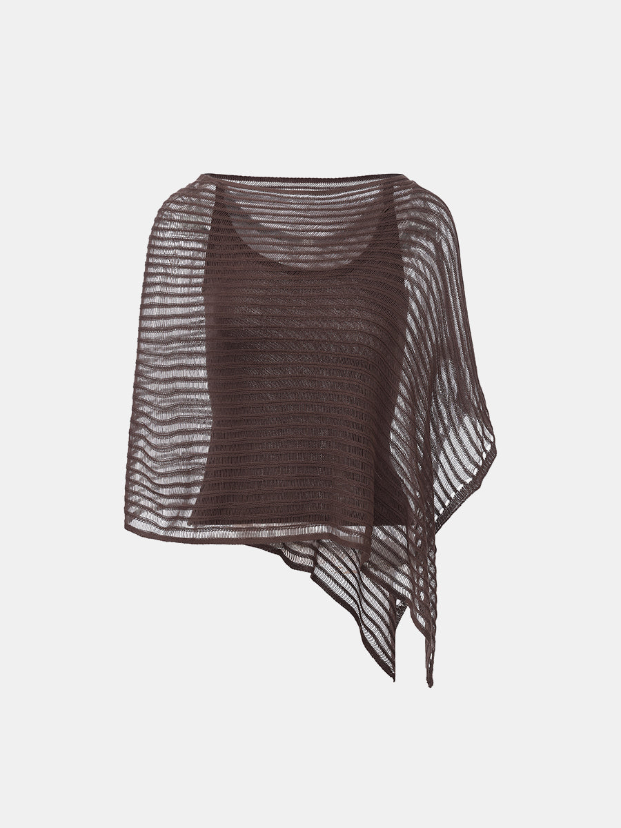 Off-Shoulder Open-Knit Top