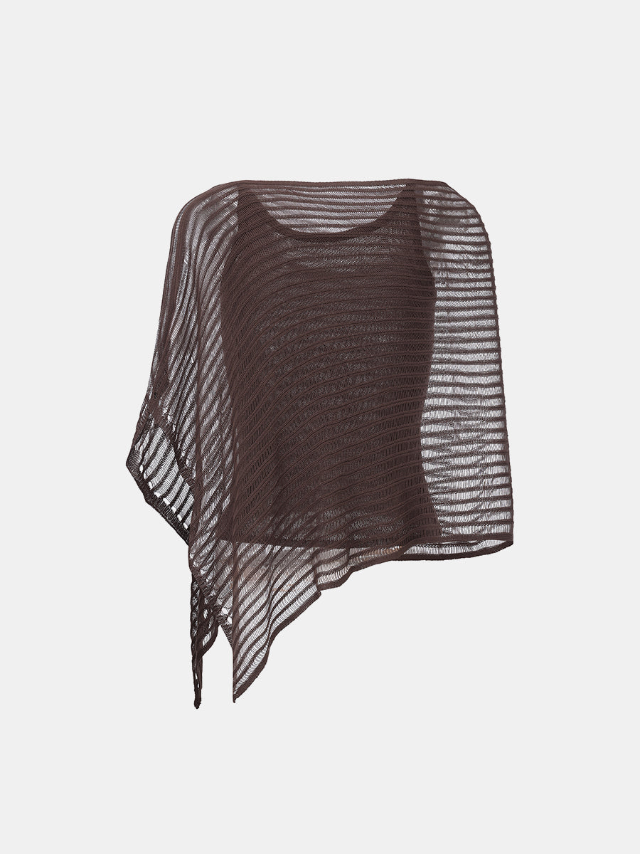 Off-Shoulder Open-Knit Top