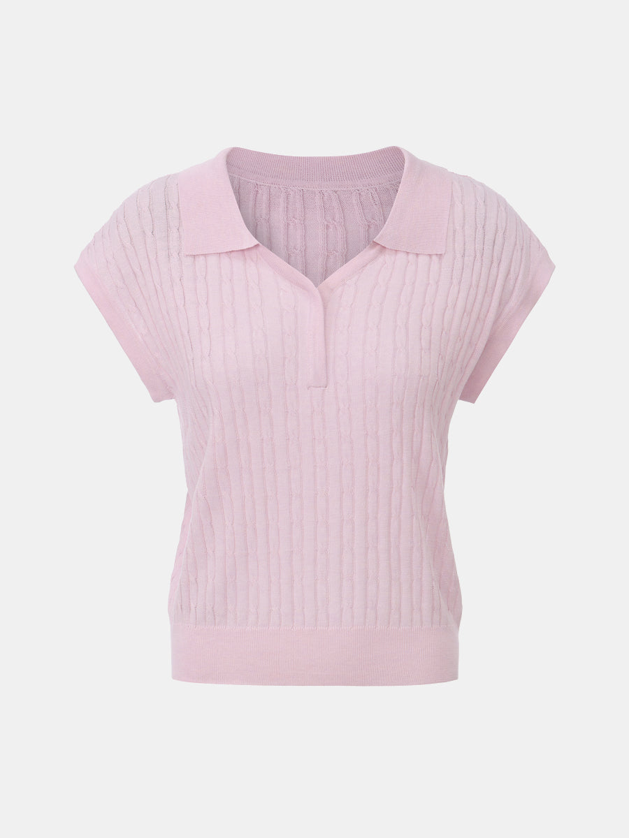 Polo Collar Sweater Vest