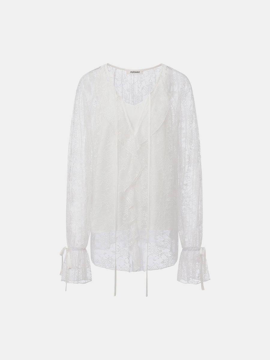 Lace V-Neck Top