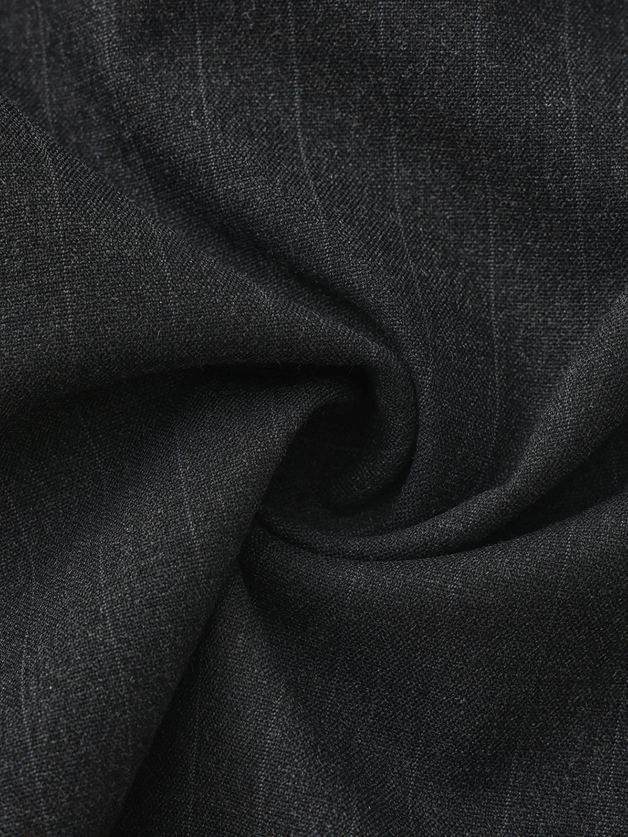 Pinstripe High-Rise Straight Leg Pant