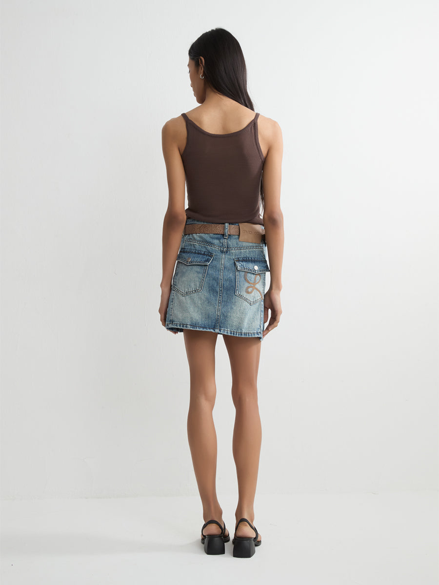 Denim Mini Skirt
