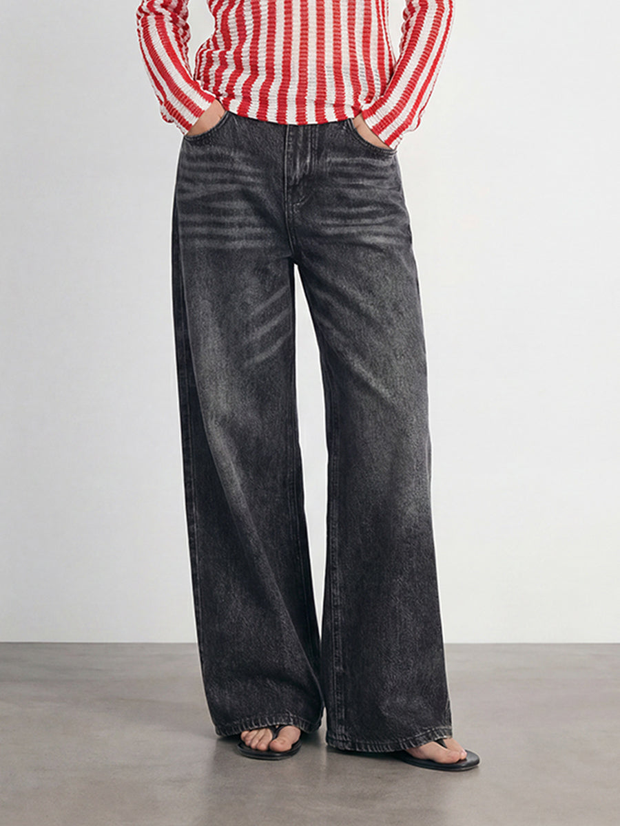 Mid-Rise Baggy Jeans