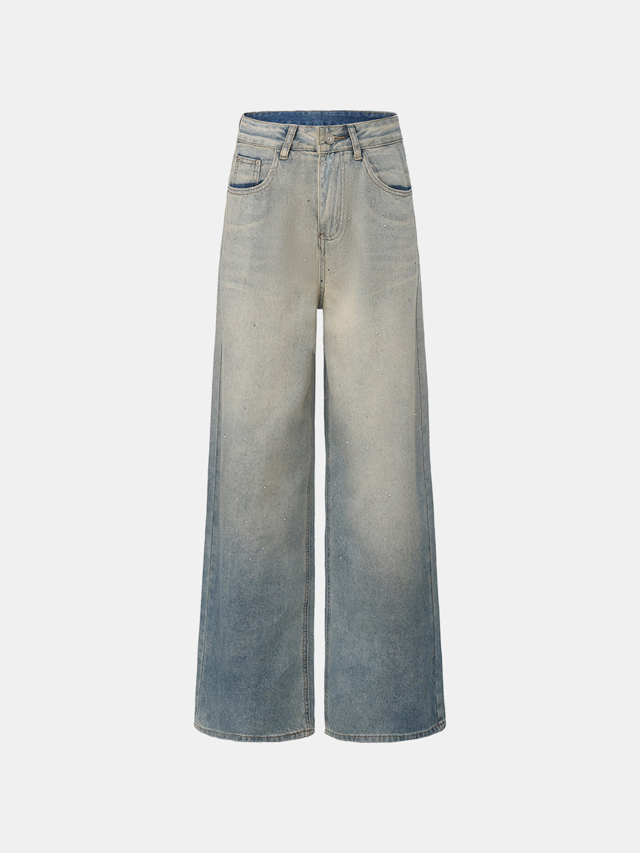 Relaxed Rhinestone Jeans