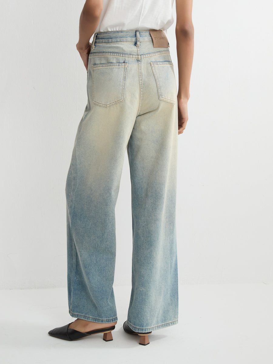 Relaxed Rhinestone Jeans