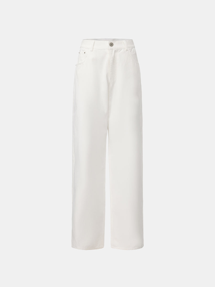 High-Rise Straight Jeans