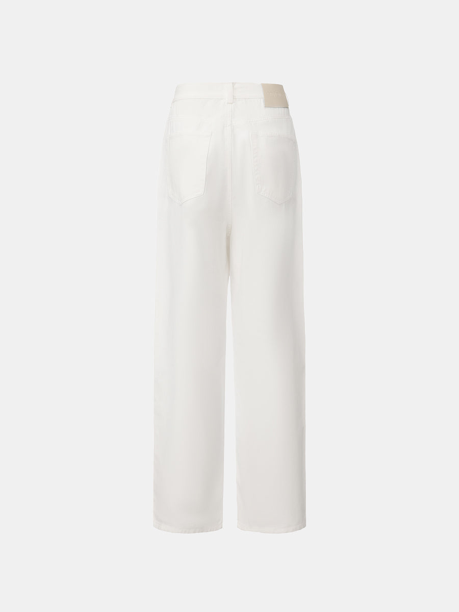 High-Rise Straight Jeans