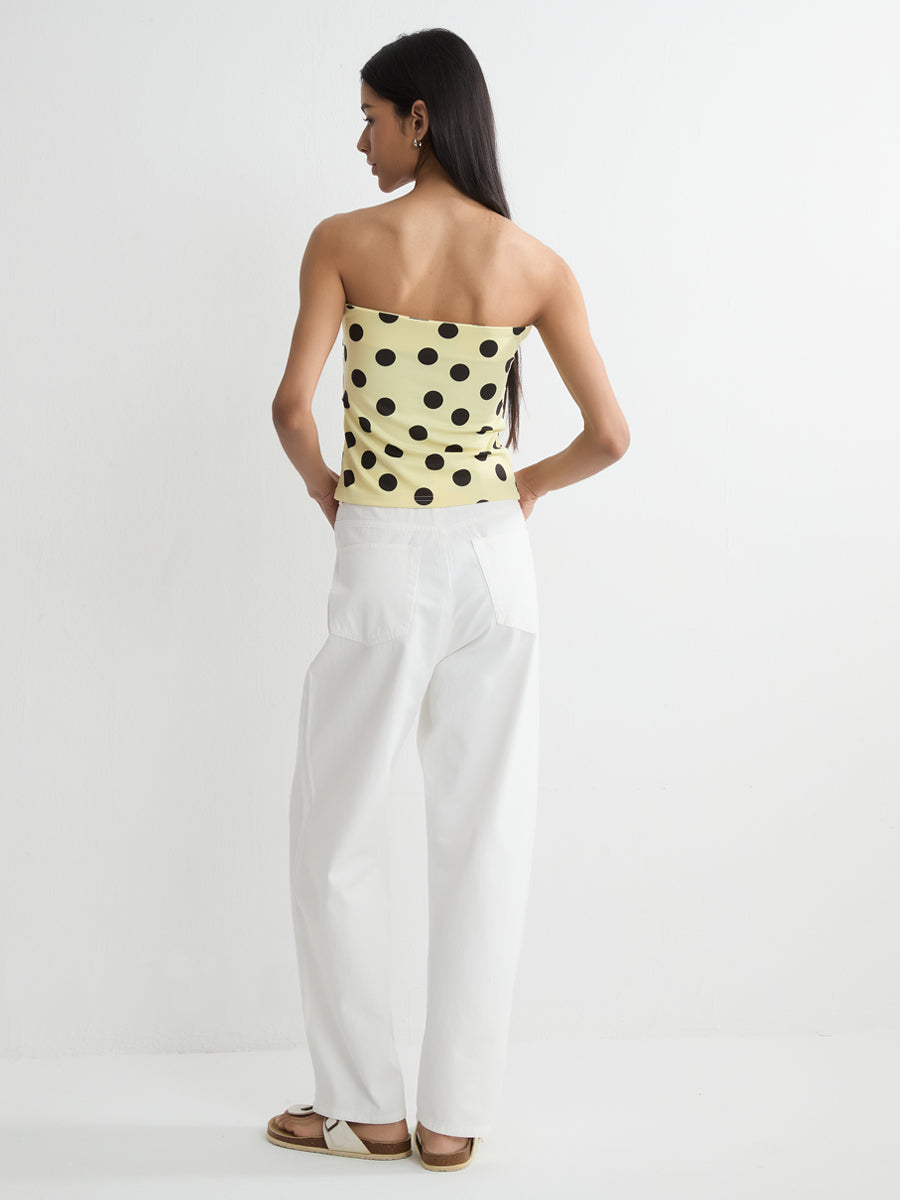 High-Rise Straight Jeans