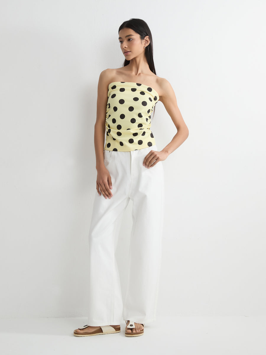 High-Rise Straight Jeans