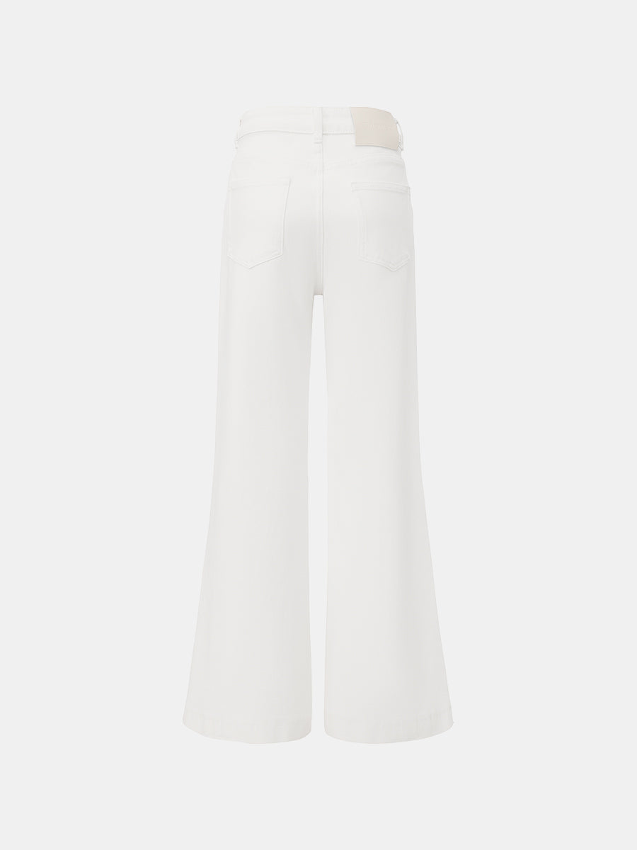 Mid-Rise Wide-Leg Jeans