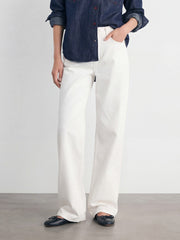 Mid-Rise Wide-Leg Jeans
