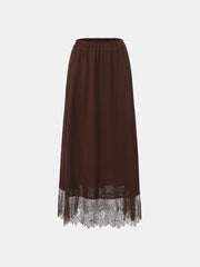 Cotton Jersey Midi Skirt