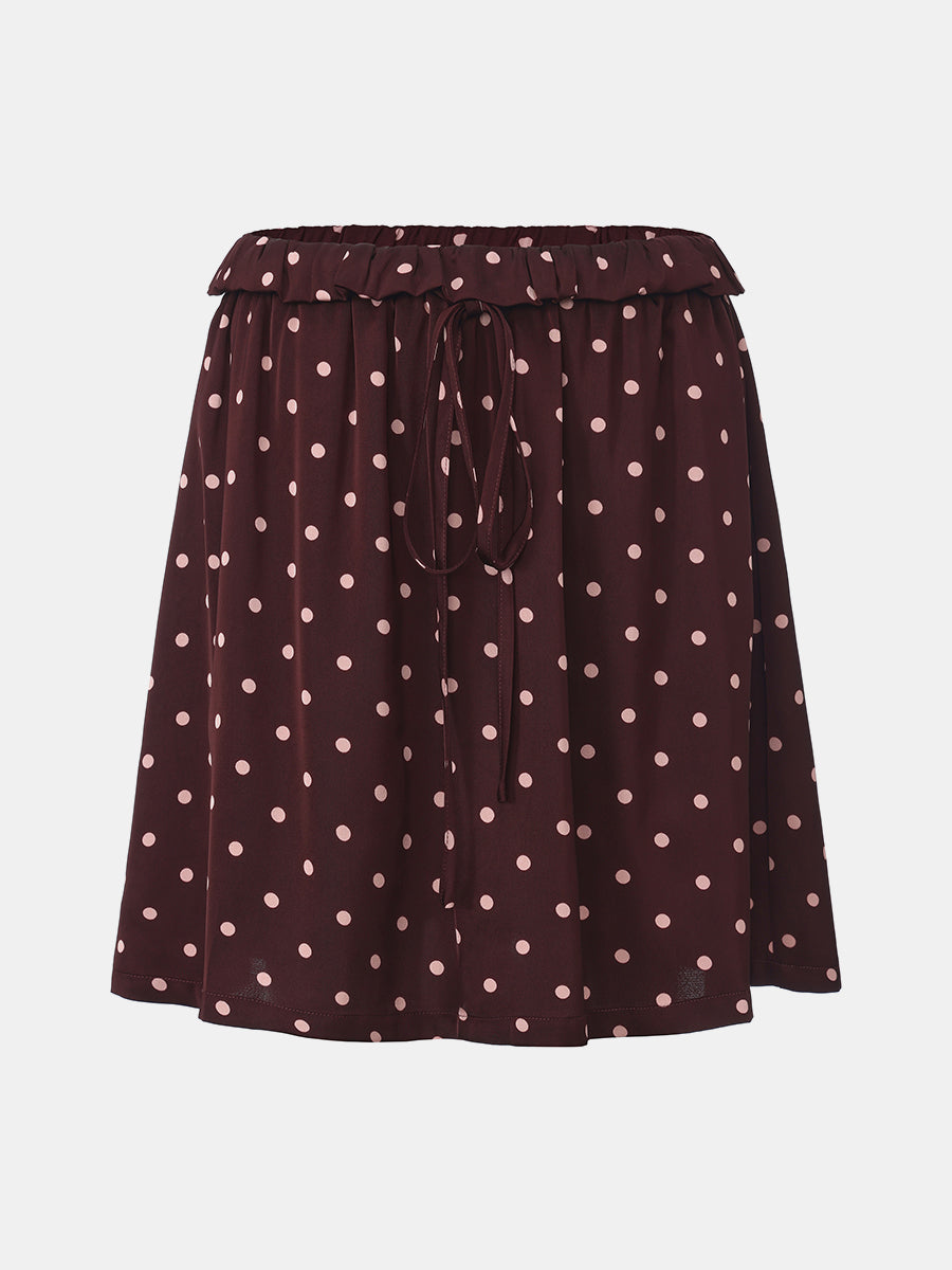 Polka Dot Midi Skirt