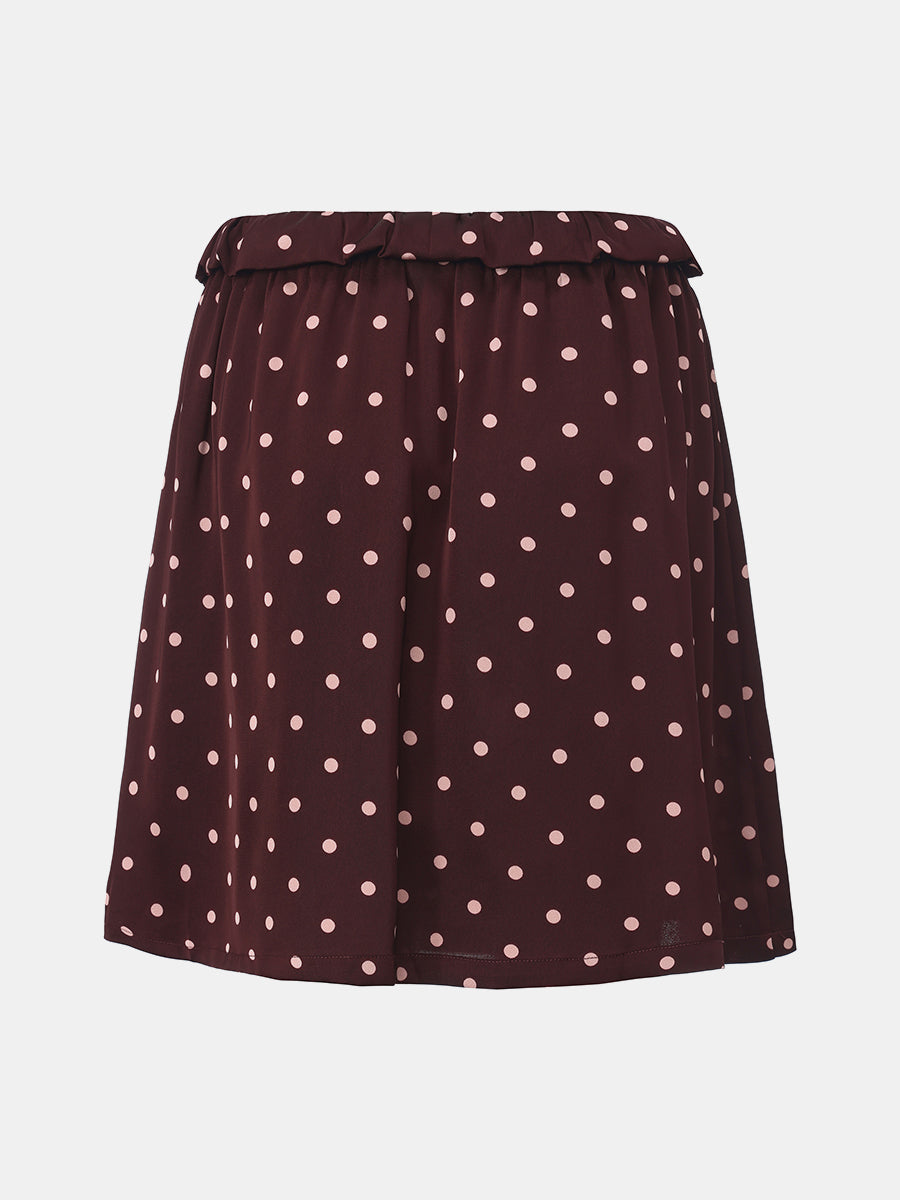 Polka Dot Midi Skirt