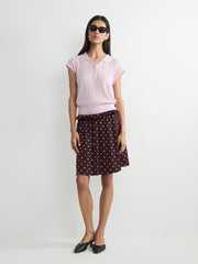Polka Dot Midi Skirt