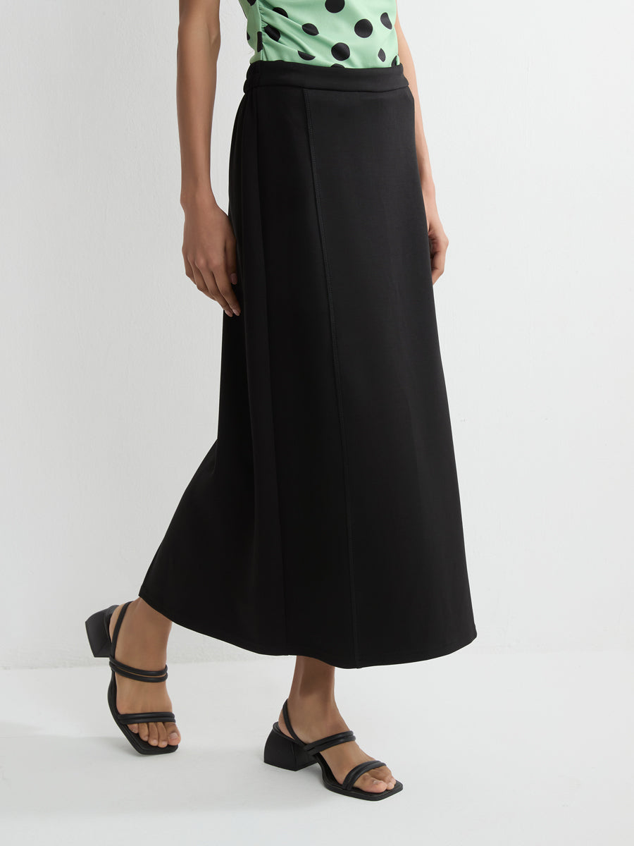 A-Line Midi Skirt