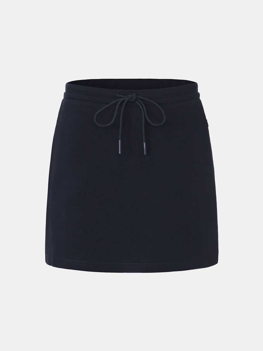 Drawstring High-Rise Mini Skirt