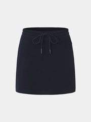 Drawstring High-Rise Mini Skirt