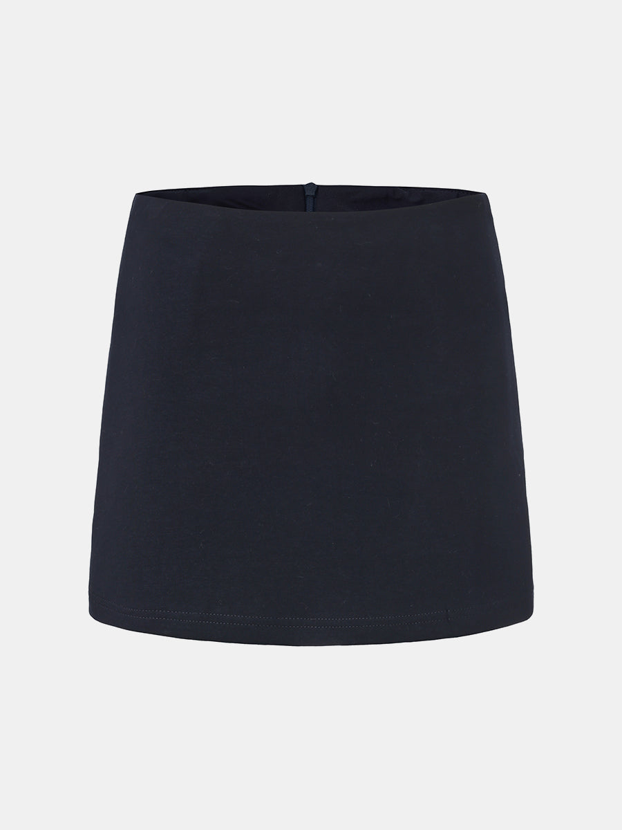 High-Rise A-Line Mini Skirt