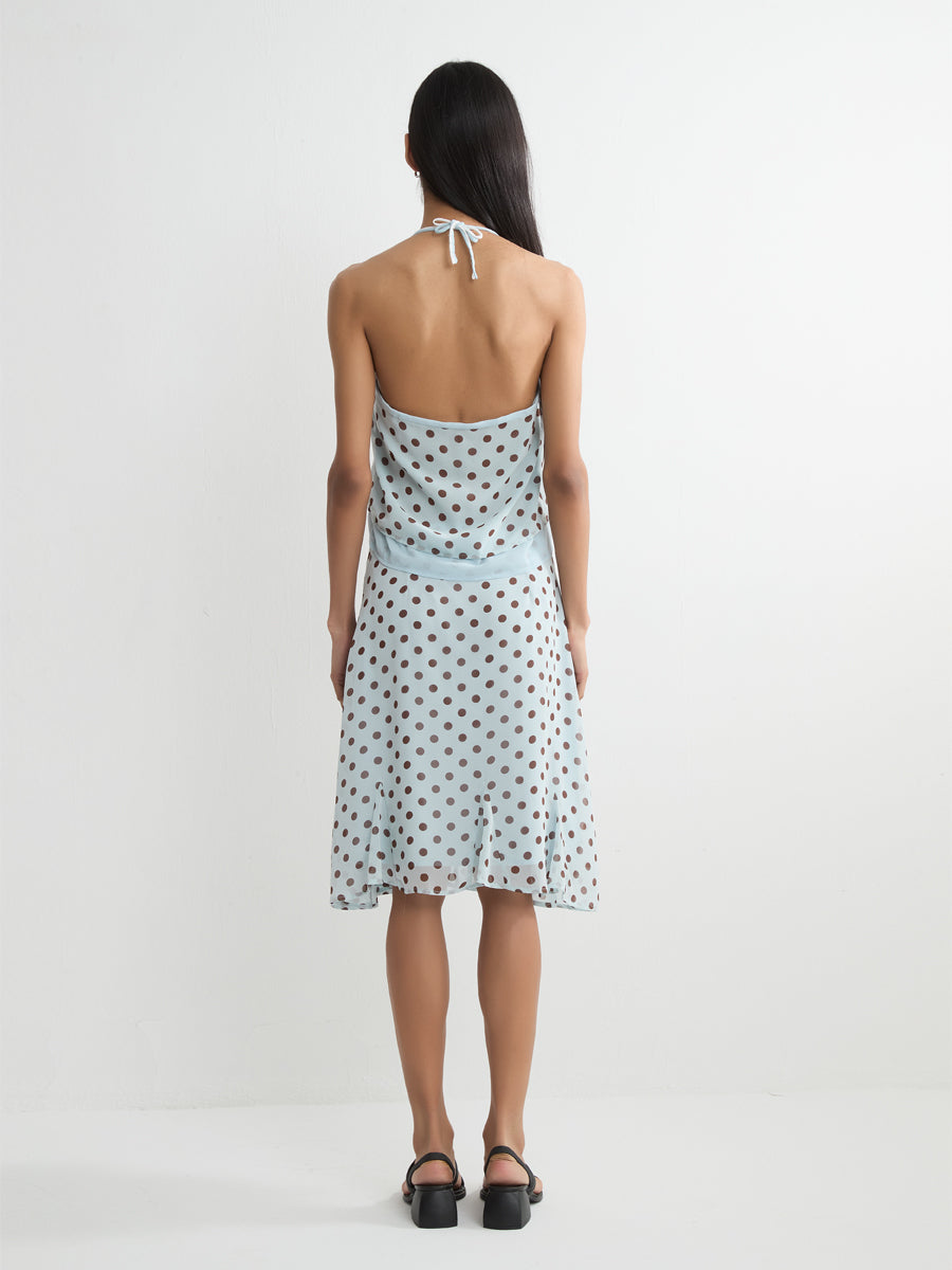 Polka Dot Midi Skirt