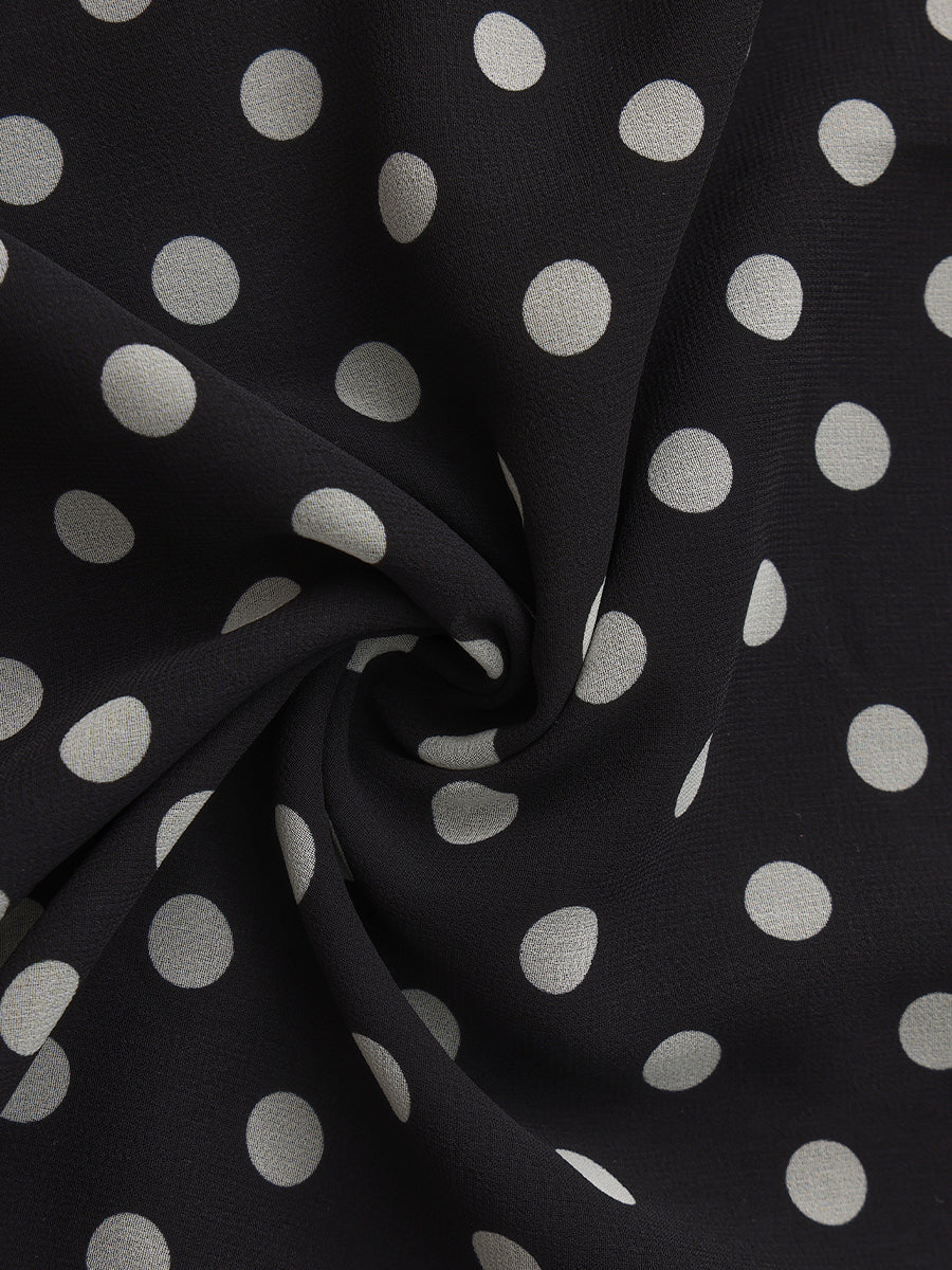 Polka Dot Midi Skirt