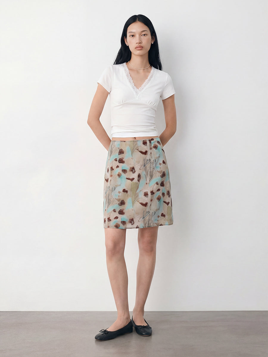 Knee-Length Slip Skirt