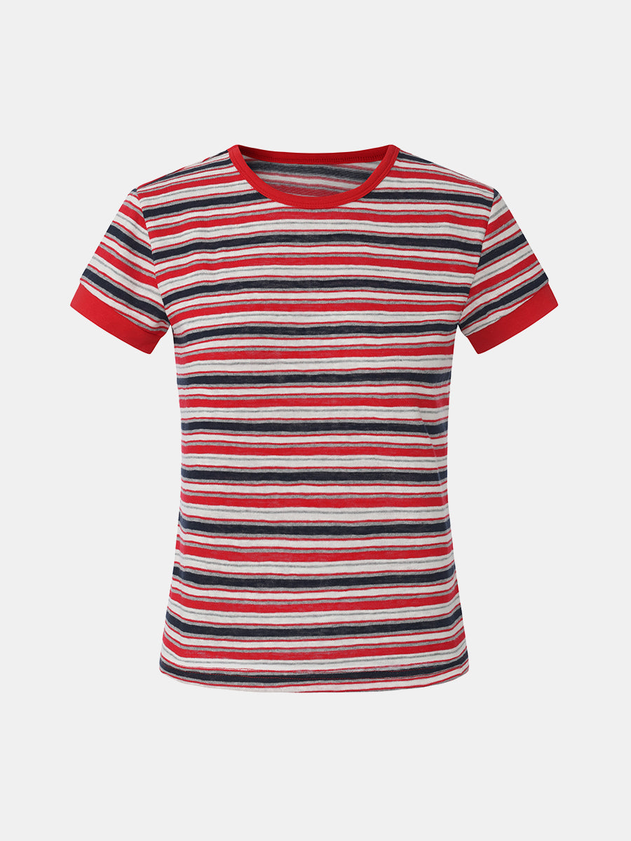 Striped Crewneck T-Shirt