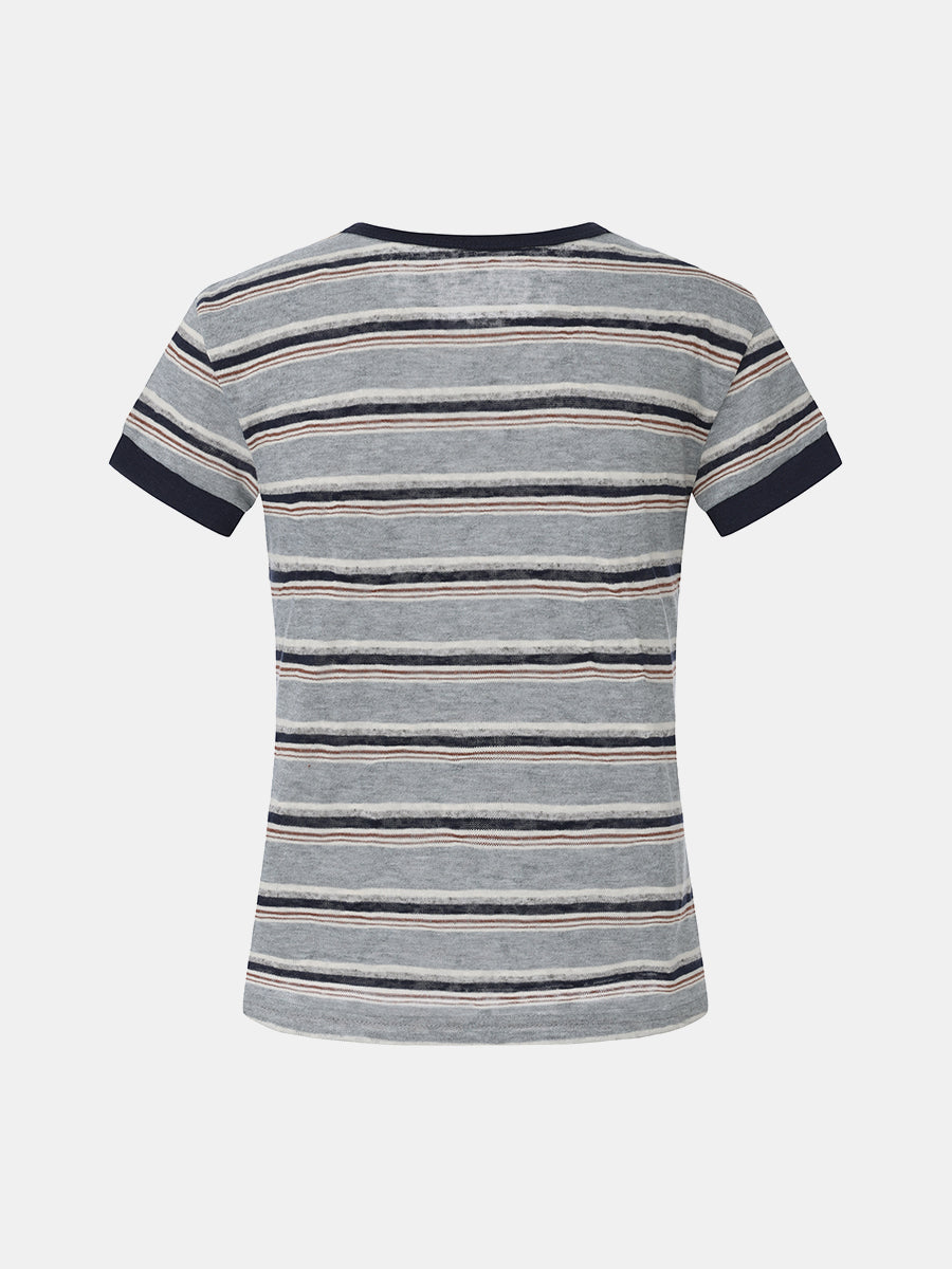 Striped Crewneck T-Shirt