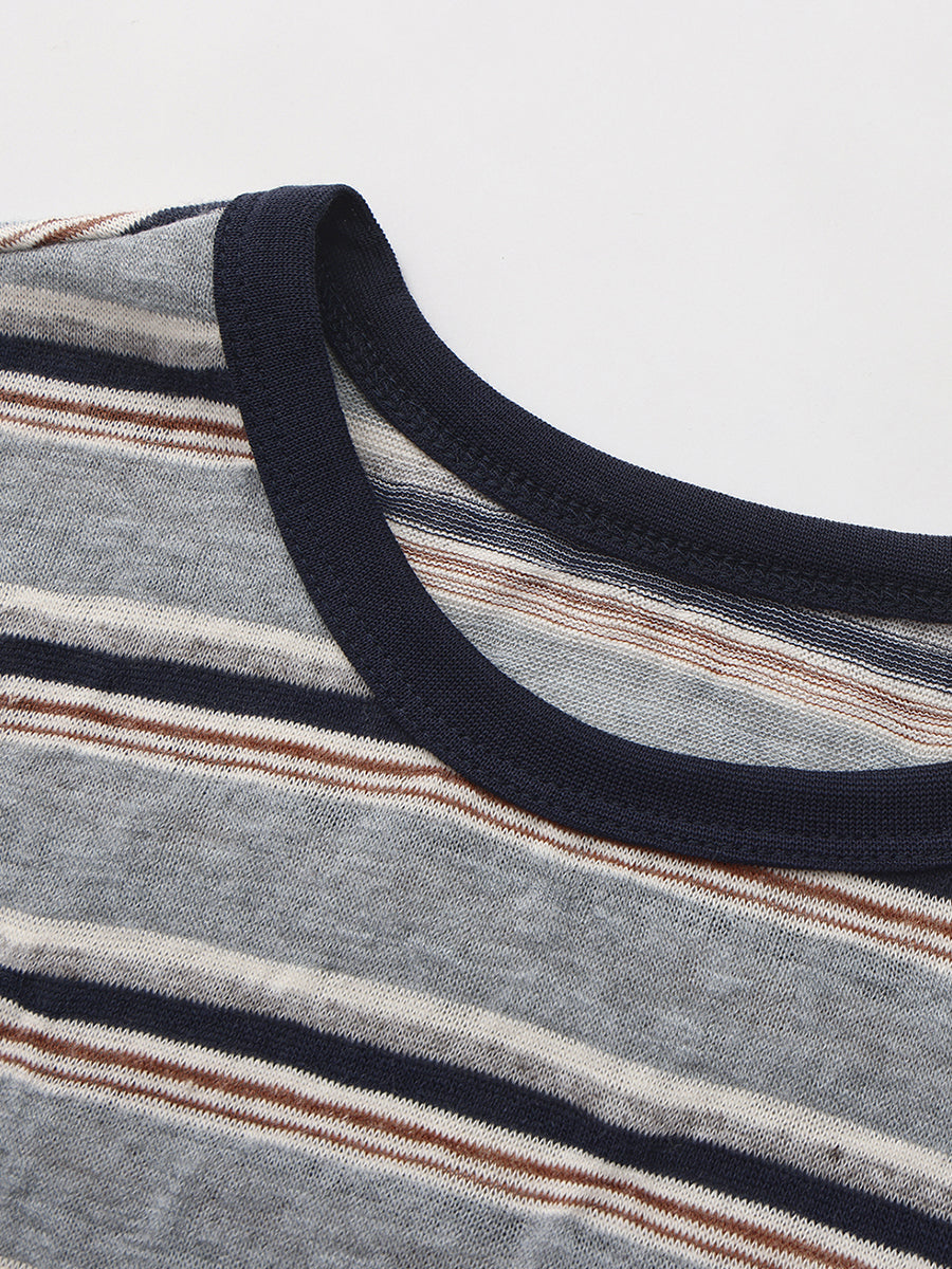 Striped Crewneck T-Shirt