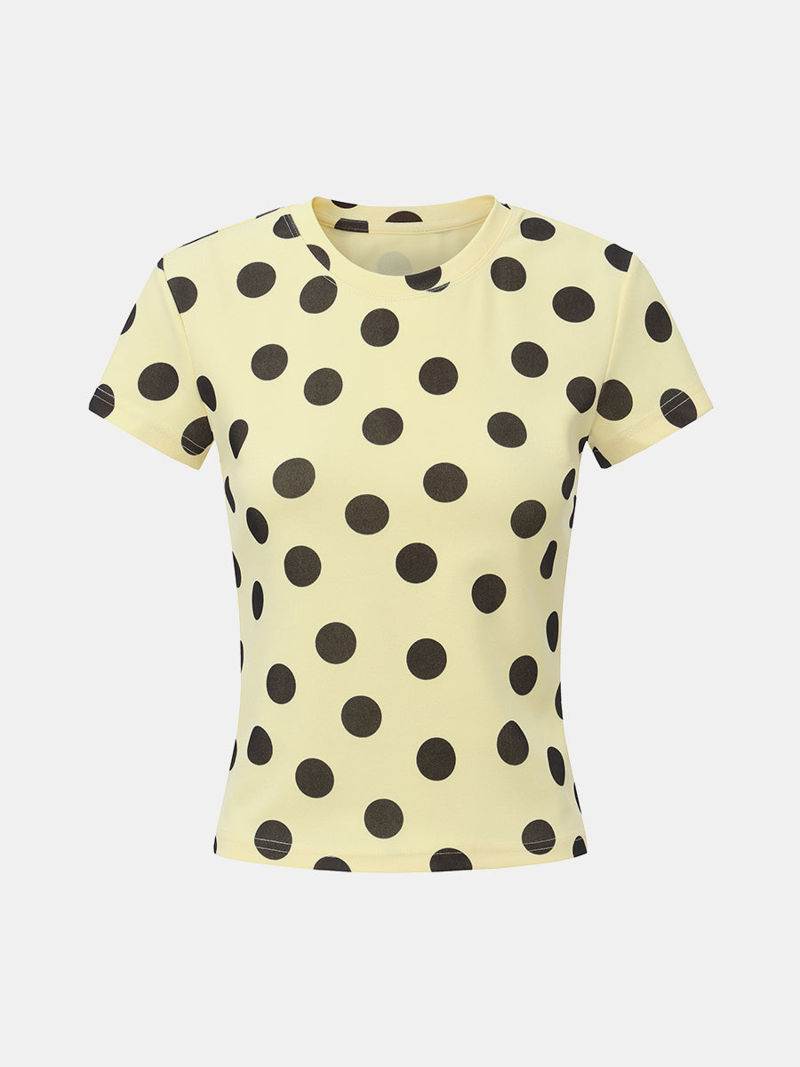 Short Sleeve Polka Dot T-shirt