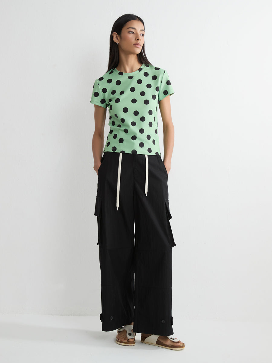 Short Sleeve Polka Dot T-shirt