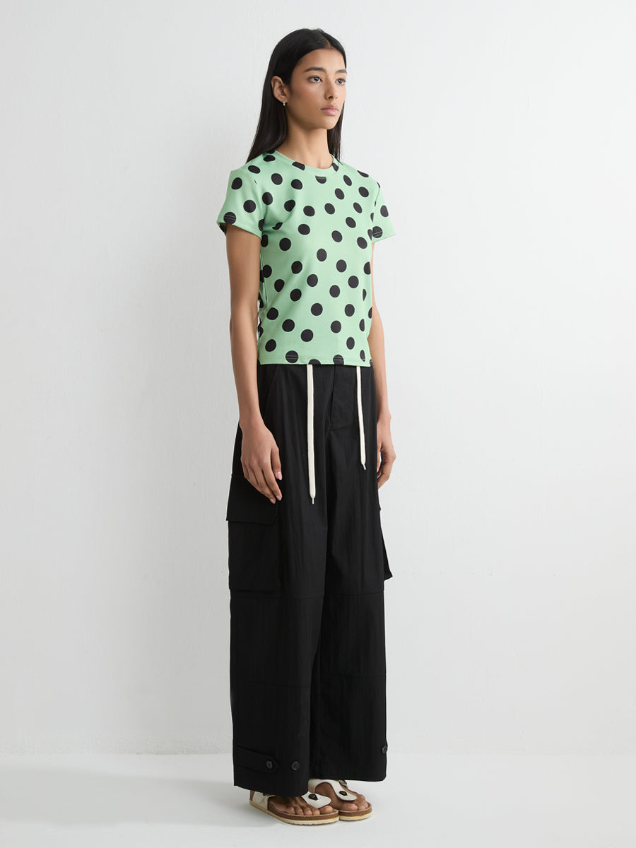 Short Sleeve Polka Dot T-shirt