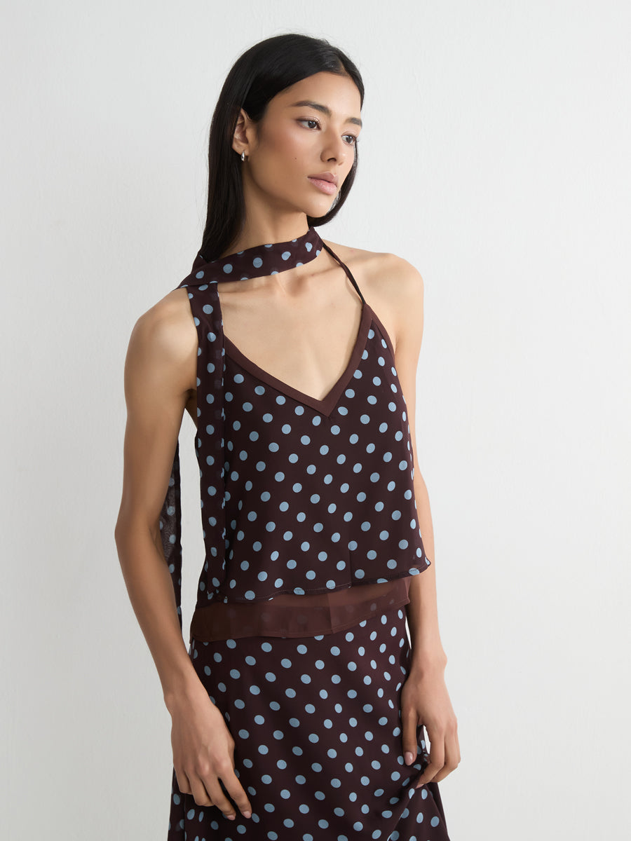 Polka Dot Camisole Top
