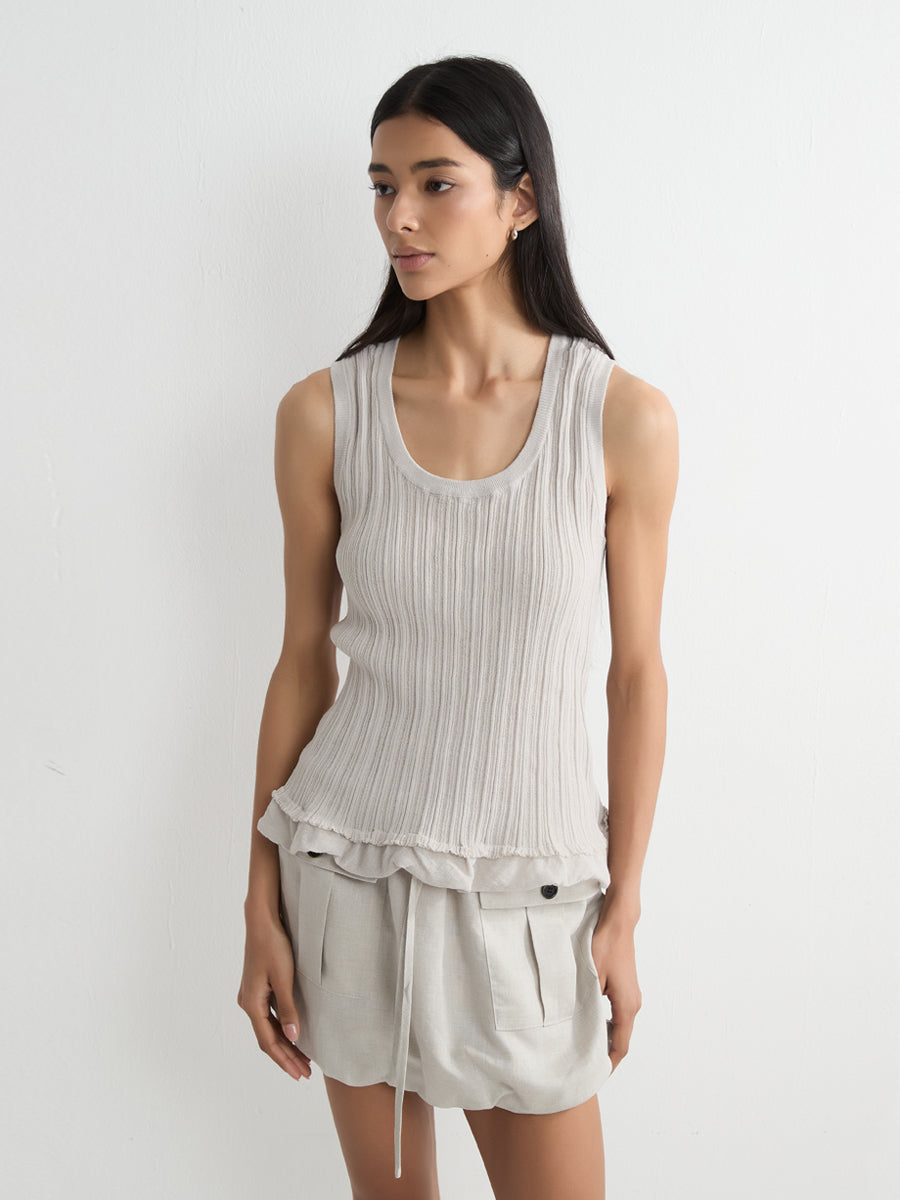 Ruffled Tank Top