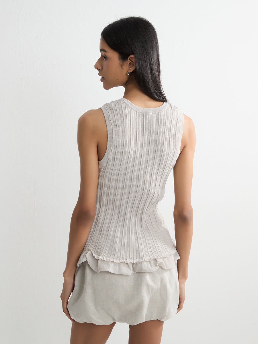 Ruffled Tank Top
