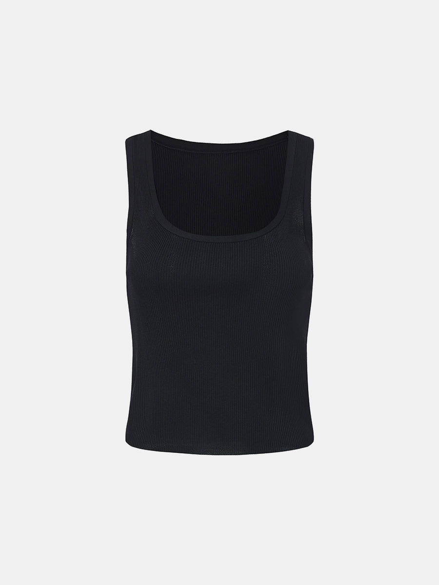 Soft Stretch Ribbed Tank Top