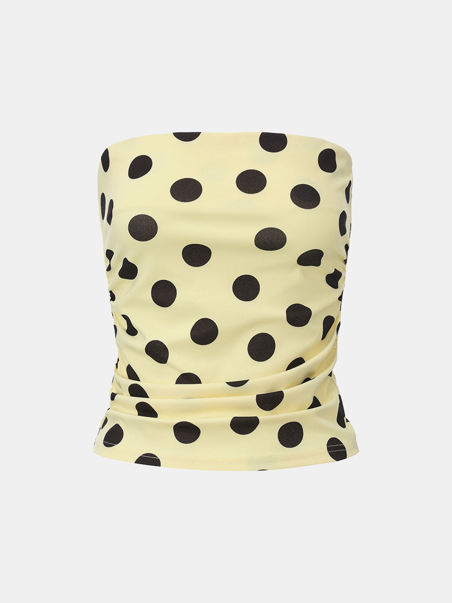 Polka Dot Bandeau Top