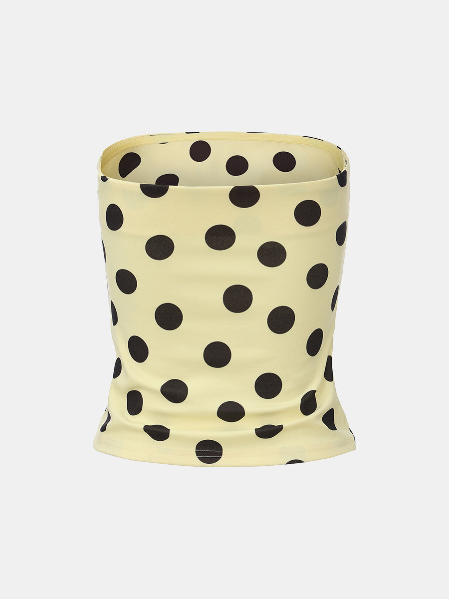 Polka Dot Bandeau Top