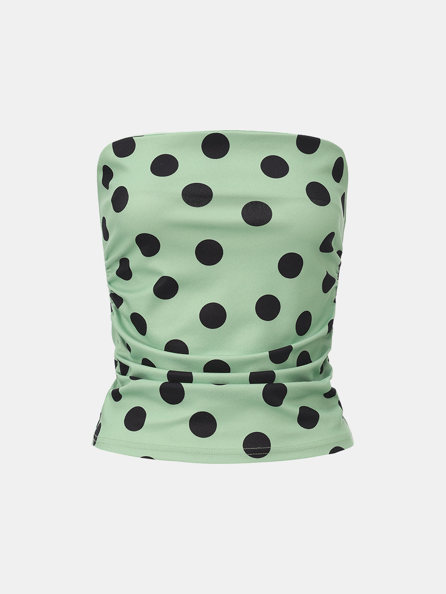 Polka Dot Bandeau Top